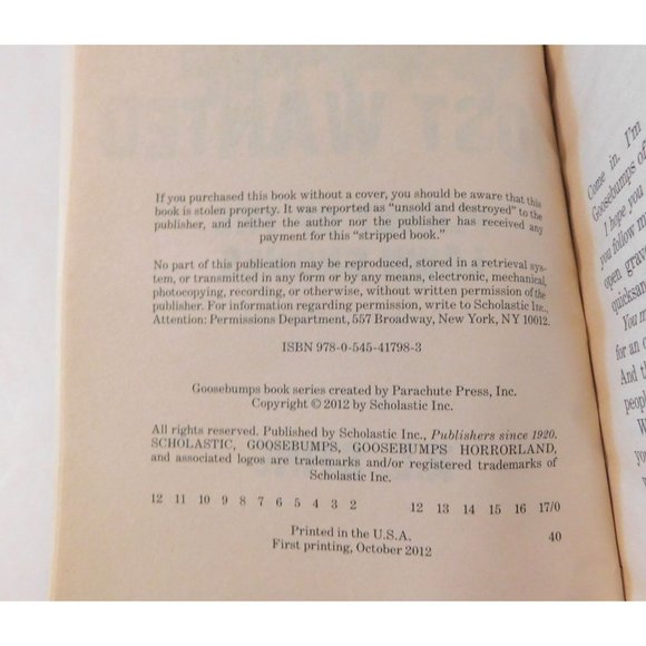 Goosebumps Most Wanted Planet of the Lawn Gnomes #1 and Frankenstein's Dog #4 PB - Picture 4 of 7